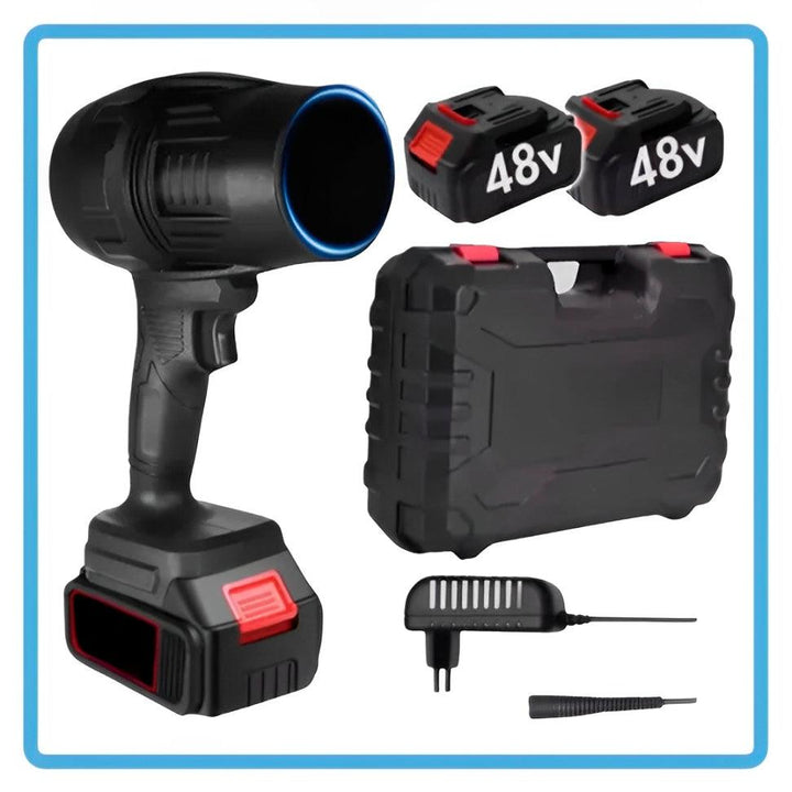 Soprador e Secador Turbo Portátil - (Brindes: 2 Baterias e 1 maleta)