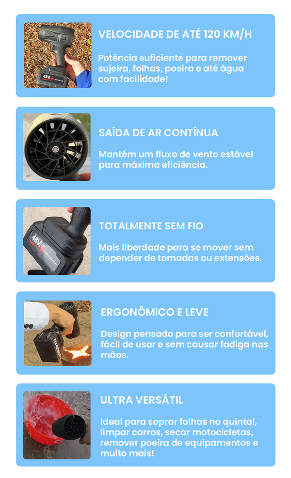 TurboSopla Limpeza Rápida