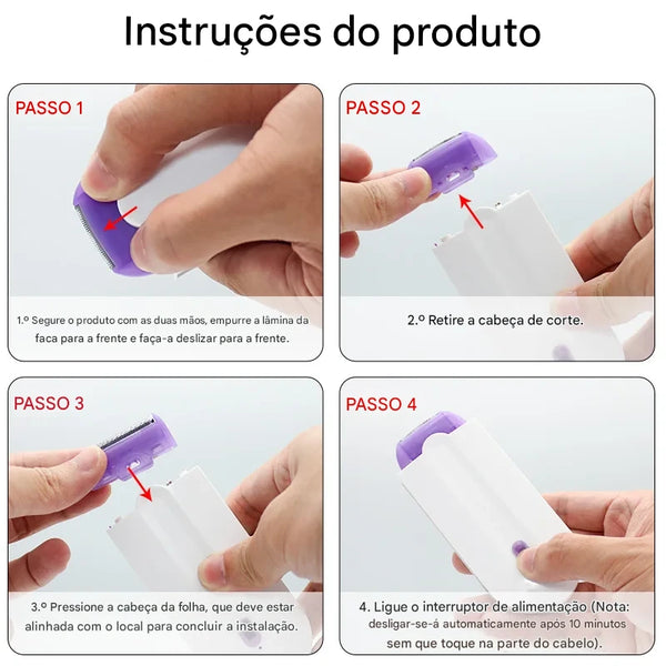 Epilador a Laser Recarregável